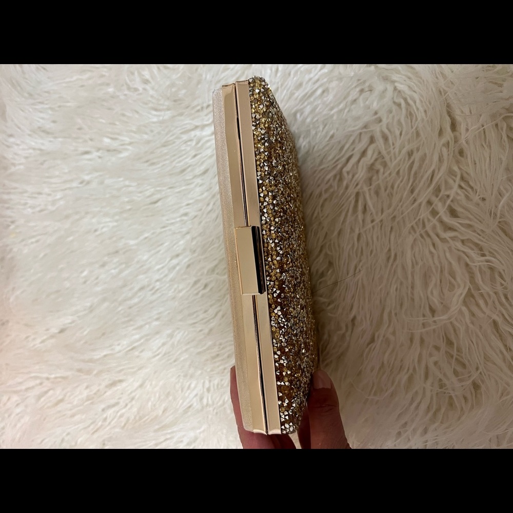 Lulu Townsend Gold Clutch Purse
